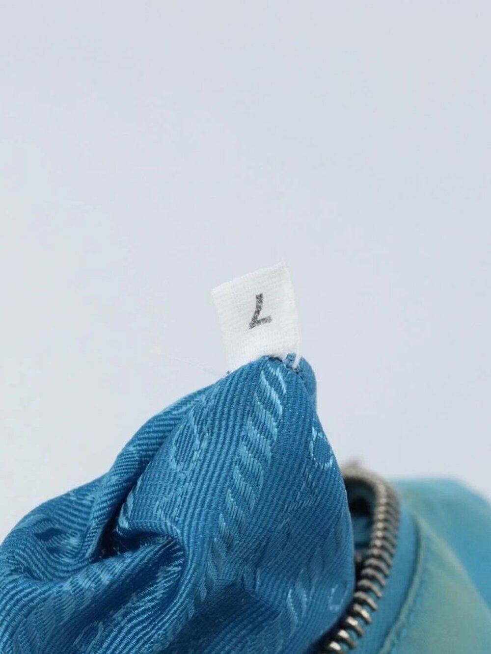 PRADA Shoulder Bag Nylon Light Blue Silver Auth LNZ298 - Picture 12 of 15